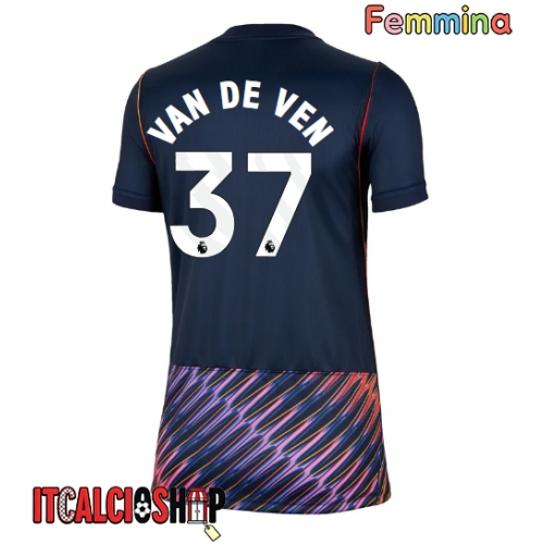 Tottenham Hotspur Micky van de Ven #37 Seconda Maglia Femmina 2026-27 Manica Corta